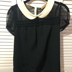 Vera Wang Princess collared top